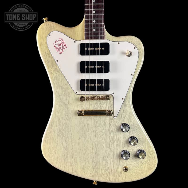 Used 2003 Gibson Custom Shop Non-Reverse Firebird TV White w/Case TSU24187