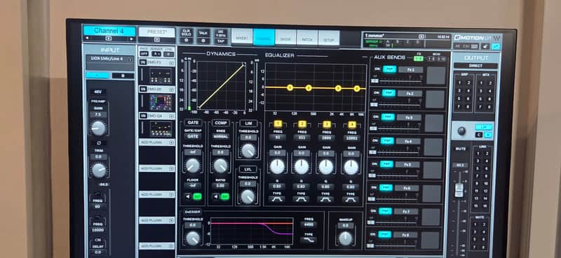 Waves eMotion LV1 Clone with 3x DG-IOX input/outputs  and 2x24" touch control screens image 1