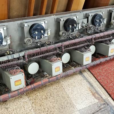 Custom NBC Master Control 6 Channel Console Front Panel w/(6) Weston 862 Meters image 9