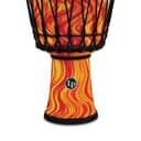 Latin Percussion LP1607OM World 7" Rope Circle Djembe, Orange Marble