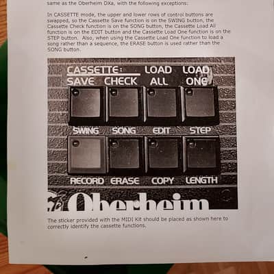 Oberheim DX with Midi - Vintage 1983 - SchwarzBlau image 4