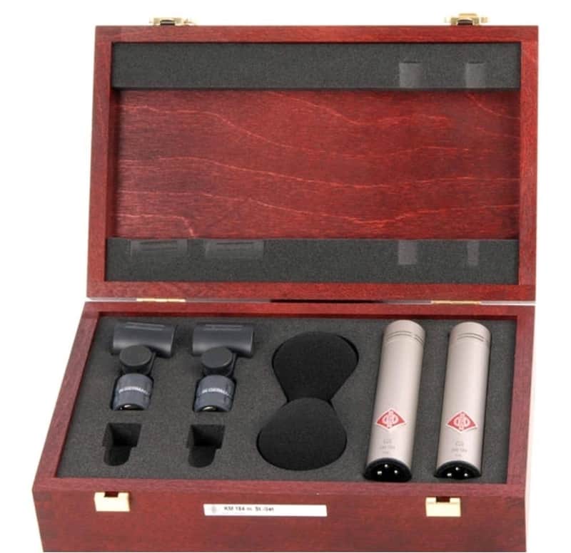 Neumann KM 184 Small Diaphragm Cardioid Condenser Microphone Matched Stereo Pair image 1