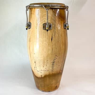Manito Percussion Spalted Poplar Solid Shell Four Conga Set 2024 - Natural image 14