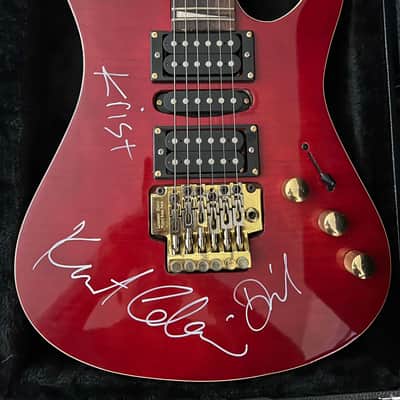 KURT COBAIN AND NIRVANA AUTOGRAPHED GUITAR WITH HISTORY AND COA image 3