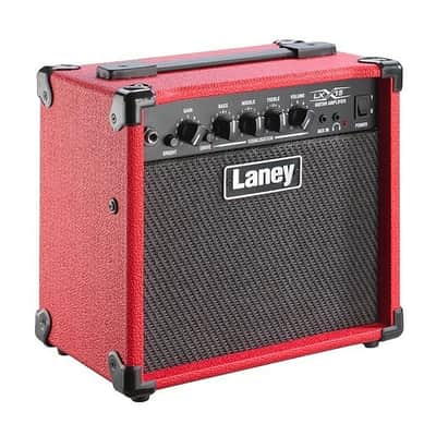 Laney 15 Watt Electric Guitar Combo Amplifier w/ 2 x 5" Woofers - Red - LX15-RED image 2