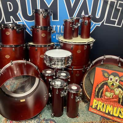 Tim "Herb" Alexander's PRIMUS 2014 Willie Wonka Tour, Tama Starclassic "Chocolate" 17-Piece Drum Set image 1