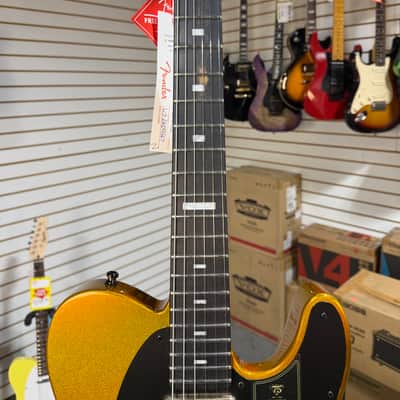 Fender 75th Anniversary American Ultra II Telecaster Electric Guitar - Liquid Gold w/OHSC + FREE $299 Plek & Setup #667 image 7