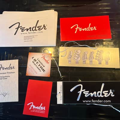 Fender Guitar Case Candy Manual Warranty Care Instructions Tags image 1