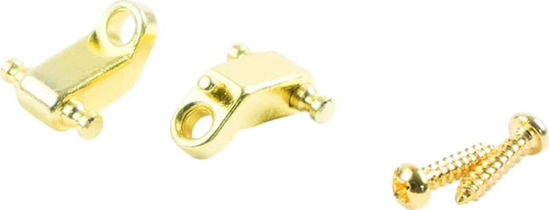 Kluson Replacement String Guide Set Of 2 For Fender American Standard Guitars Gold image 1