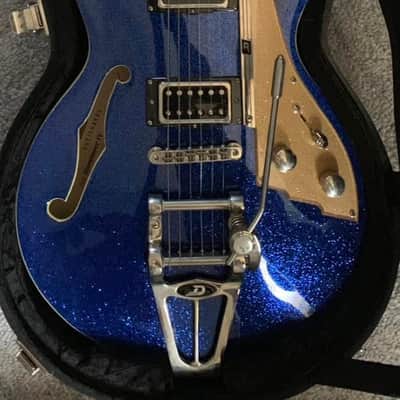 Duesenberg Starplayer TV Custom - Blue Sparkle image 1