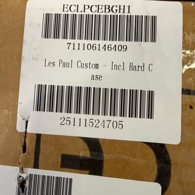 Epiphone IGC Inspired by Gibson Les Paul Custom Ebony New Unplayed Auth Dlr 8lb10oz #705 image 21