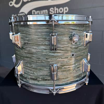 Vintage Rogers Fullerton 10x14" Mounted Tom in Blue Strata w/ TrueHoops (Rm4) image 4