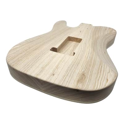 Carparelli  Custom Hybrid Spalted Veneer T/S-Style Guitar Body – 2pc Ash • Cream Binding • SSS Routing • 56mm Tremolo • Unfinished image 10