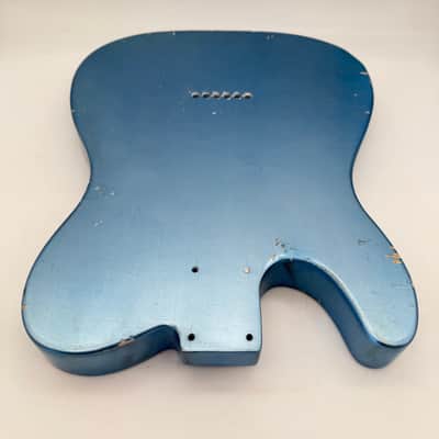 MJT Telecaster Body Alder Relic Nitro Ice Blue Metallic Light mjt6639 image 7
