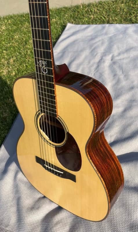 Santa Cruz OM Moon Spruce / Cocobolo “Luna” Custom 2015–Rare SCGC image 1