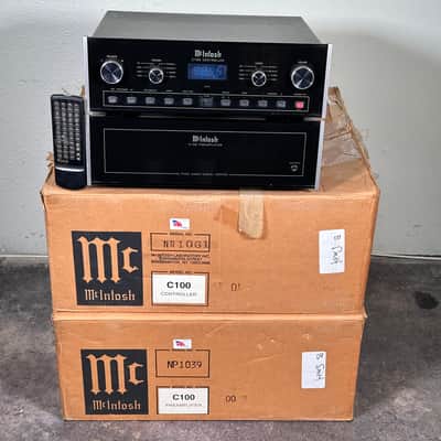 McIntosh C100 Preamplifier & C100 Controller Dual Chassis image 2