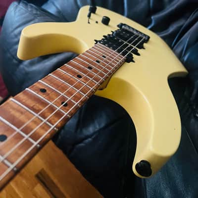 Suhr Modern Antique Vintage Yellow with Roasted Flame Maple Neck, WOW! image 2