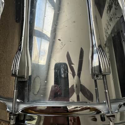 Ludwig Marching snare drum 1970's - Chrome image 6