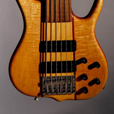 Ken Smith CR6G Fretless 1996 Figured Maple image 5