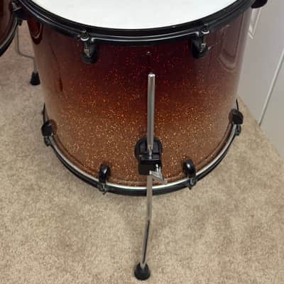 Peace  DNA Drum Kit- Orange Fade Sparkle image 4