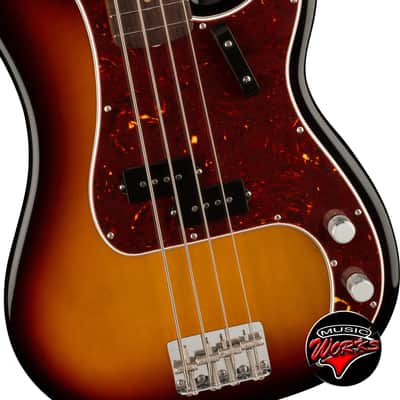 FENDER - American Vintage Ii 1960 Precision Bass Rosewood Fingerboard 3-color Sunburst 0190160800 image 3