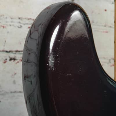 Parts Bass - P Style Electric Bass - Burgandy Fade - 83 Precision Bass Neck - w/HSC - x7839 - USED image 15