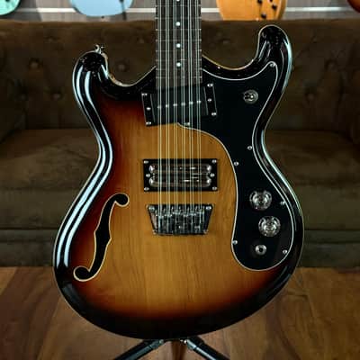 Danelectro '66-12 Transp. 3 Tone Sunburst 12-String + NEW image 3