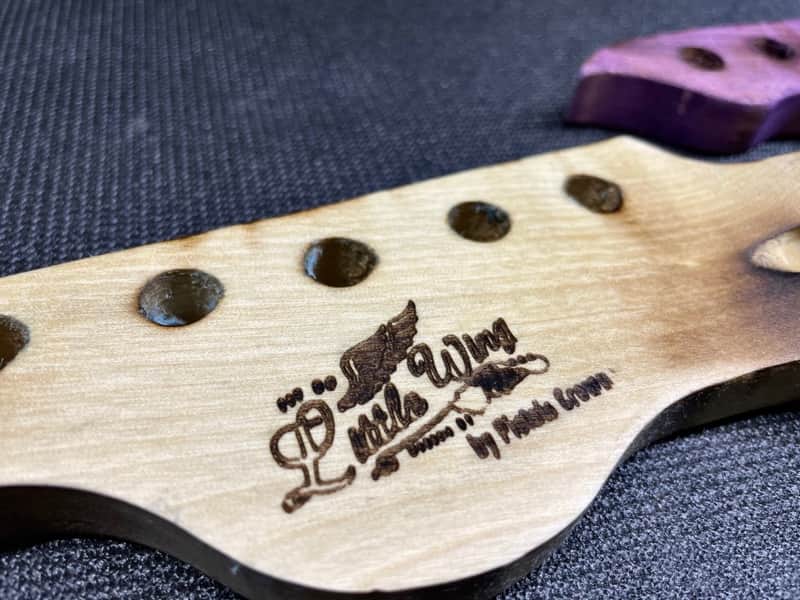 Pistols Crown Maple left handed neck with maple fretboard Jimi Hendrix maple neck burned only 2021 N image 1
