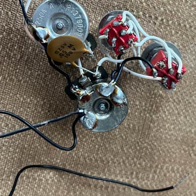 1980 set Fender Lead I II guitar pots harness switches image 4