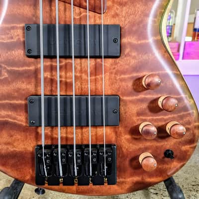 MTD 535-24 with Quilted Makore Top, Flamed Maple Body & Birdseye Maple Fingerboard image 3
