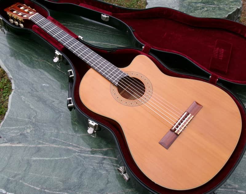 Yairi CE-2 Nylon Electric Classical Guitar with cutaway 2008+ SKB Case image 1