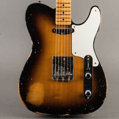 Fender Double Esquire Relic 2022, Custom Shop Limited Roasted Pine, Sunburst image 3