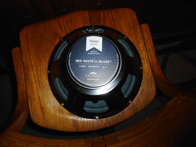 Eminence Red, White and Blues 12" 120-Watt 8 Ohm Replacement Speaker 2010s - Black image 1