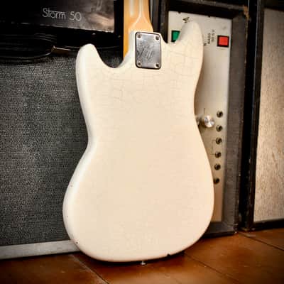 Fender Musicmaster Bass White Refinish 1978 image 8