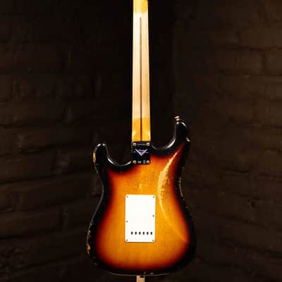 Fender Custom Shop '57 Stratocaster with Maple Neck Heavy Relic- Faded Aged Three Tone Sunburst (New) image 2