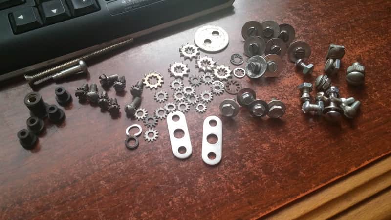 Rogers VINTAGE DRUM PARTS LOT Star Mount Washers BOLTS / LUG MOUNTING SCREWS image 1