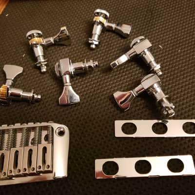 Hipshot Open gear tuners UMP Ibby HM Ibanez high mass 2018 Chrome image 3