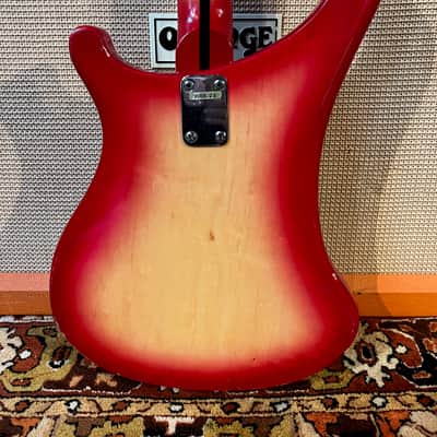 Vintage 1970s Hondo II HRB-2S Rickenbacker 4001 Fireglo Sunburst Bass Guitar image 17