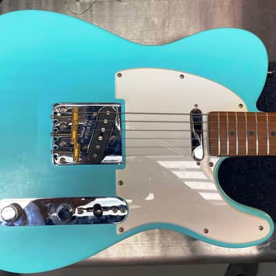 New Custom 63 64 American Telecaster Sonic Blue Nitro Satin Roasted Maple image 3