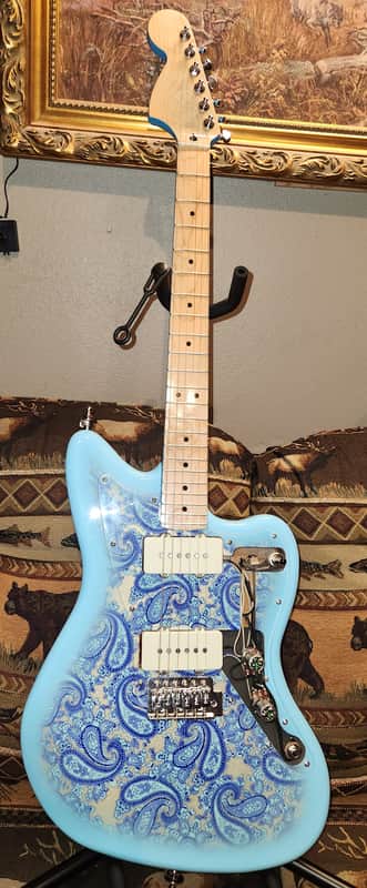 Jazzmaster Handcrafted Blue Paisley with Classic Fender Pickups Jazzmaster 2025 - High Gloss image 1