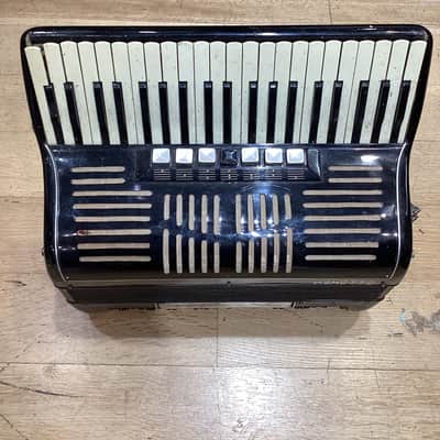 Acmette Accordion Vintage 1960s Black Acmette Accordion 41 keys 1960 - BLACK - #19619 image 5