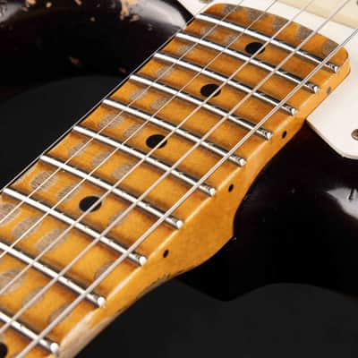 2024 - Fender Custom Shop Limited Edition Red Hot Stratocaster Super Heavy Relic - Faded Aged Chocolate 3-Tone Sunburst image 22