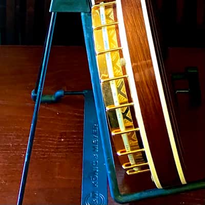 Tim Davis Banjos Mack Crowe Gold Engraved Bluegrass Banjo 2020 Mahogany image 7