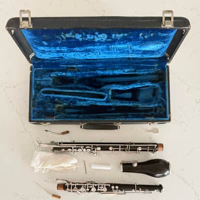 Kohlert & Co. Winnenden English Horn with original case. 1950s - Black stained grenadilla wood body and silver keys image 22