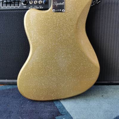 Squier Limited Edition Classic Vibe 70s Jaguar 2024 - Gold Sparkle image 9