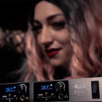 CAD Audio GXLIEM4 Frequency Agile Wireless In Ear Monitor System -Four discrete mixes - includes 4 MEB1 Earbuds, 4 Bodypack Receivers, Rack Mount Ears and Antenna Relocation Kit ,Black image 6