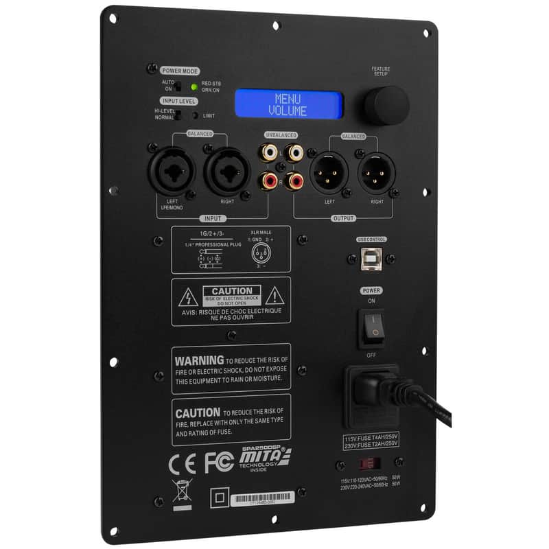 Dayton Audio - SPA250DSP - 250W Subwoofer Plate Amplifier with DSP image 1