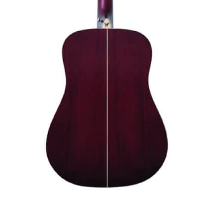 Washburn DFBDA Deep Forest Burl Dreadnought Acoustic Guitar. Amber Fade image 7