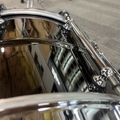 PEARL PHB1480 14"X8" PHILHARMONIC BRASS CONCERT SNARE DRUM - FLOOR MODEL image 9