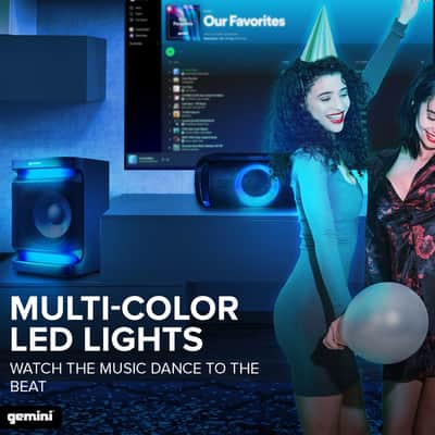 Gemini Sound GSYS-4000 Bluetooth LED Party Light Stereo System image 3